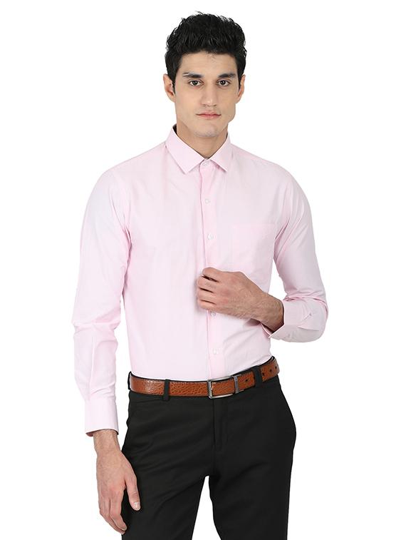 pink cotton formal shirt - 15389915 - Zoom Image - 1
