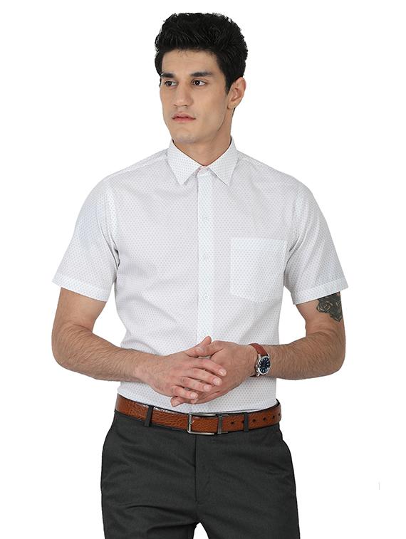 white cotton formal shirt - 15389952 - Zoom Image - 1
