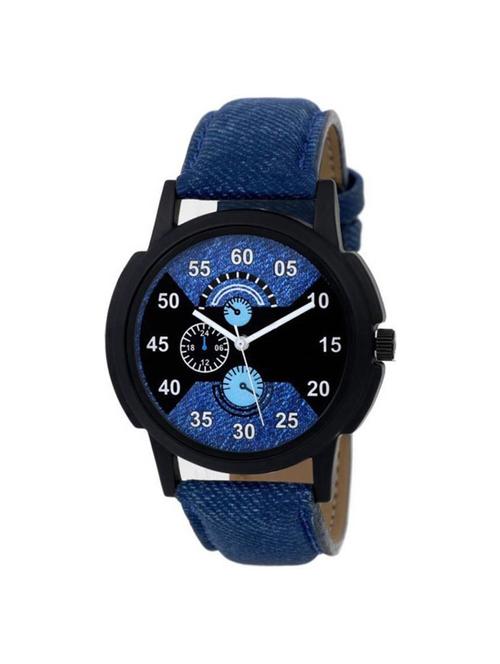 blue dial analogue men's watch - 15392153 - Standard Image - 1