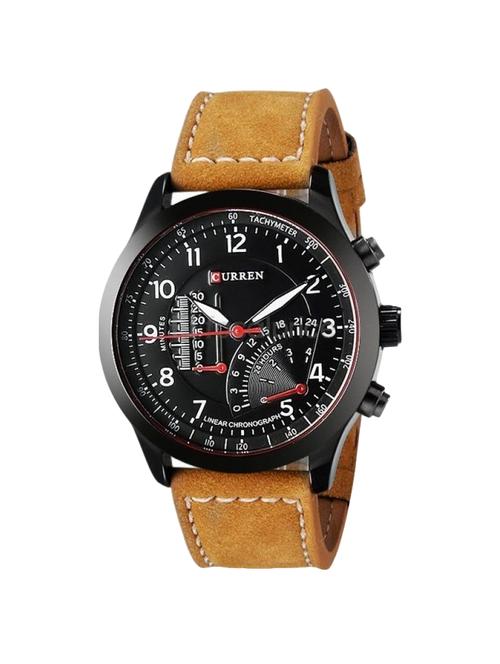 black dial analogue men's watch - 15392174 - Standard Image - 1