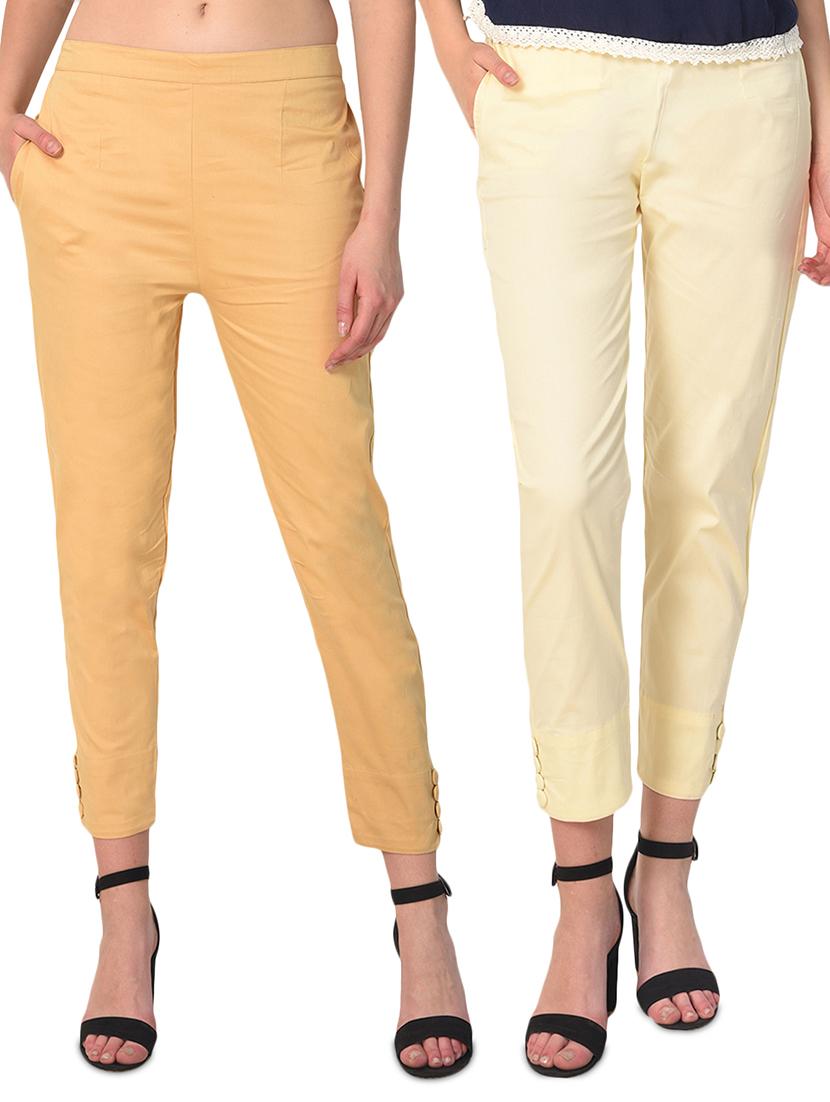 set of 2 flat front cigarette pants - 15392610 - Zoom Image - 1