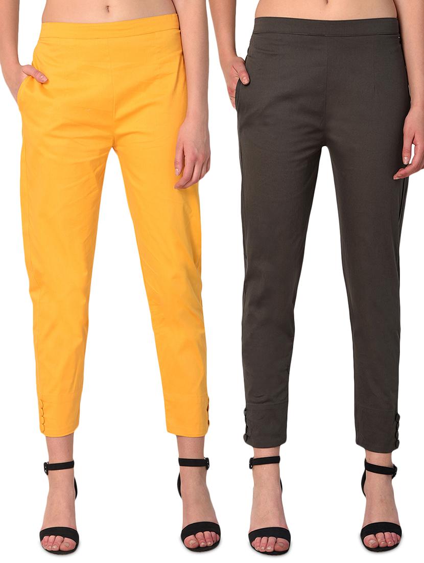 set of 2 flat front cigarette pants - 15392624 - Zoom Image - 1