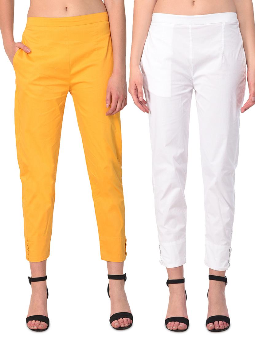set of 2 flat front cigarette pants - 15392635 - Zoom Image - 1