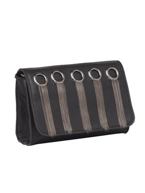 black embellished regular sling bag - 15392754 - Standard Image - 4