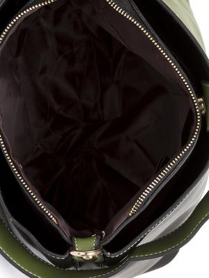 green leatherette (pu) regular sling bag - 15392907 - Standard Image - 3