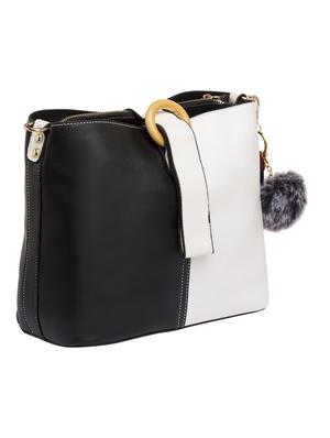 white leatherette (pu) regular sling bag - 15392909 - Standard Image - 4