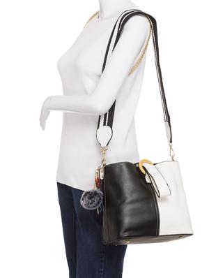 white leatherette (pu) regular sling bag - 15392909 - Standard Image - 5