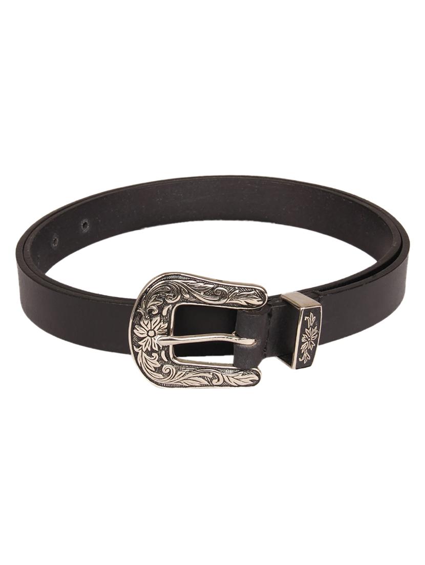 aditi wasan black leather belt - 15393440 - Zoom Image - 2