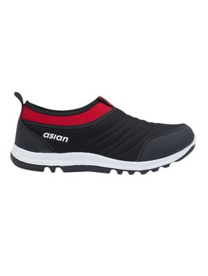 black mesh slip on sport shoe - 15394018 - Standard Image - 2