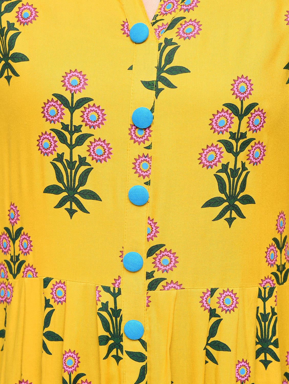 Flared printed kurta - 15395374 - Zoom Image - 5