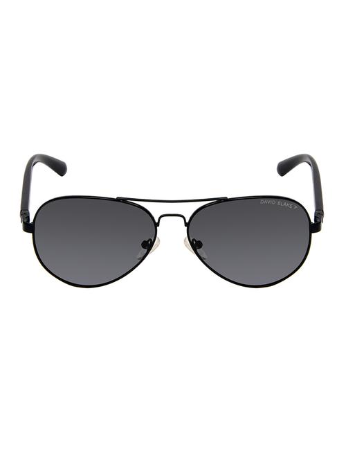 David Blake Black Aviator Polarized, UV Protected Sunglass - 15395486 - Very Small Image - 1