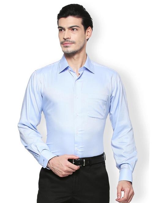 blue cotton formal shirt - 15396815 - Very Small Image - 1