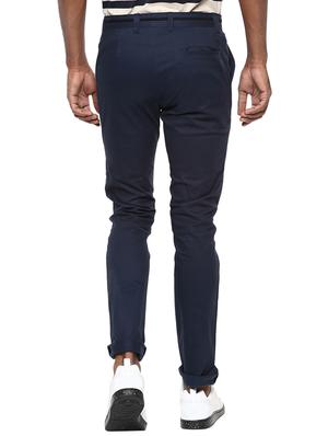 navy blue cotton chinos - 15397275 - Standard Image - 3