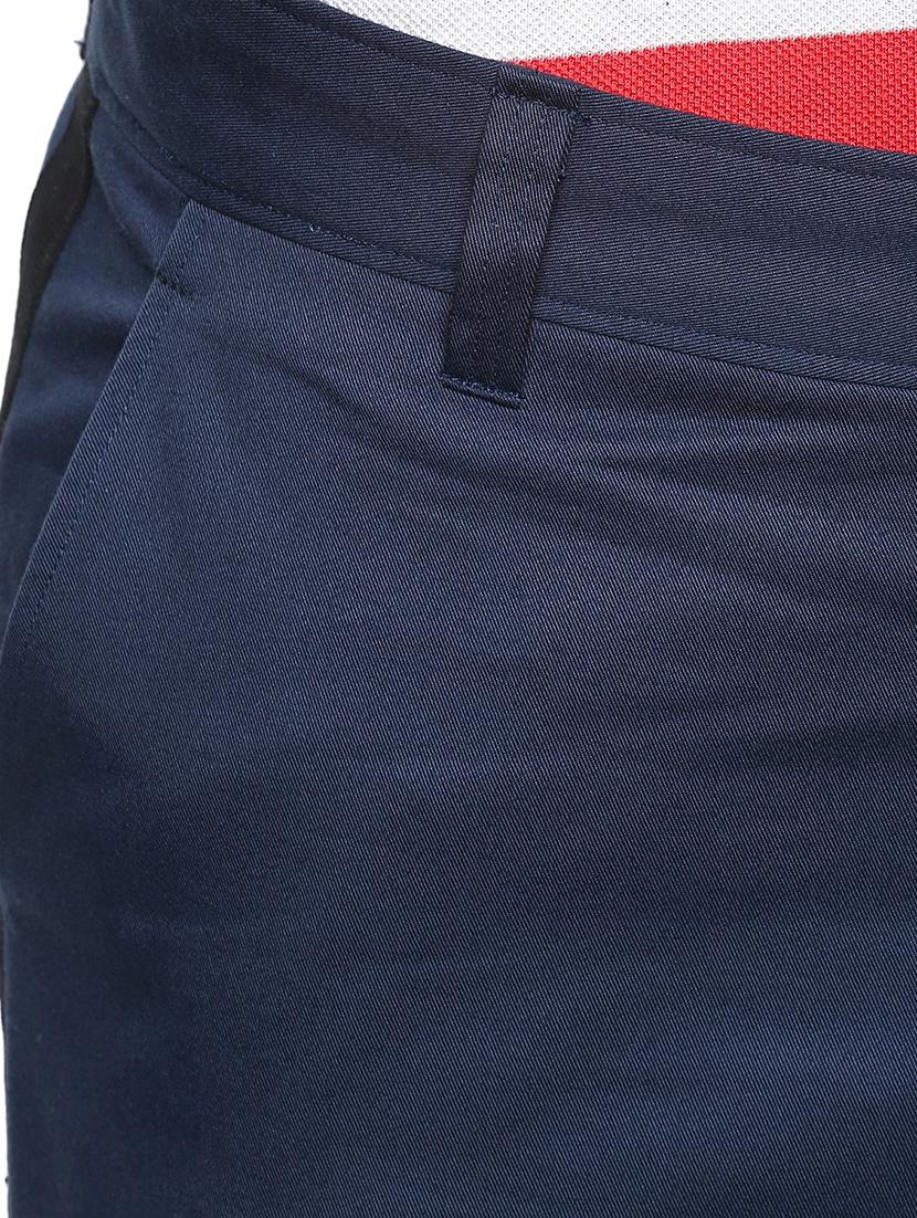 navy blue cotton chinos - 15397277 - Zoom Image - 4