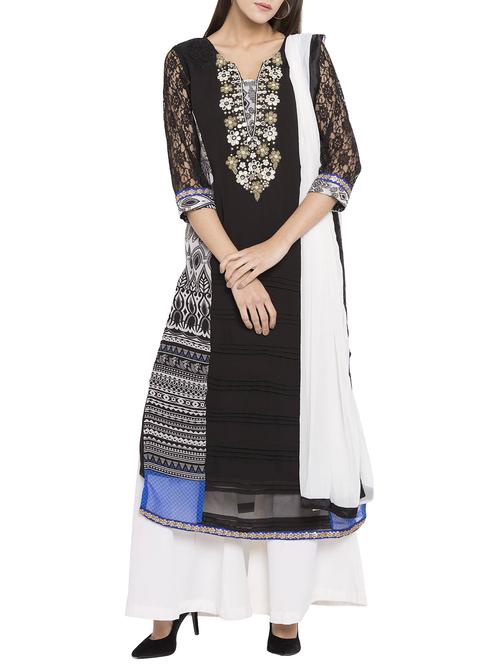 embroidery printed suit set - 15397600 - Standard Image - 1