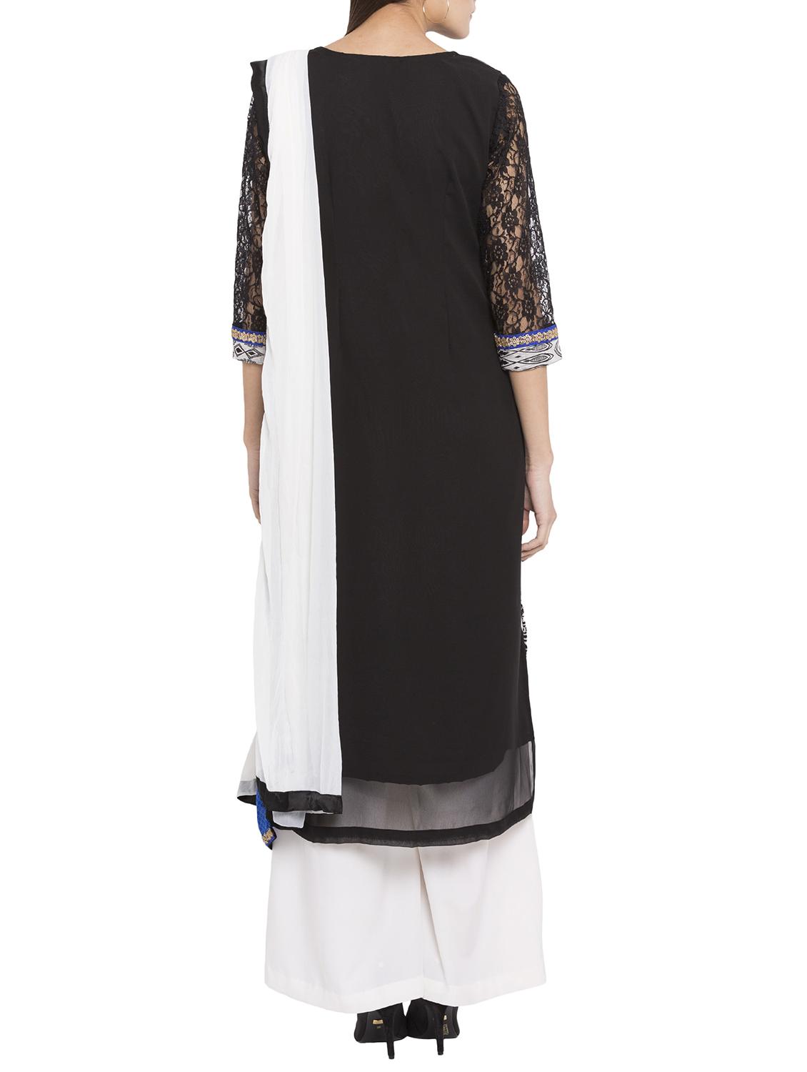 embroidery printed suit set - 15397600 - Zoom Image - 3