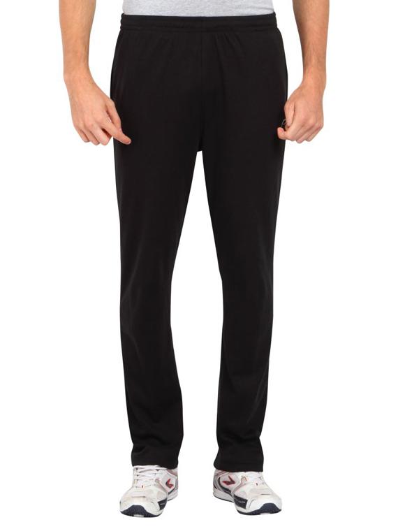 black cotton full length track pant - 15398199 - Zoom Image - 1