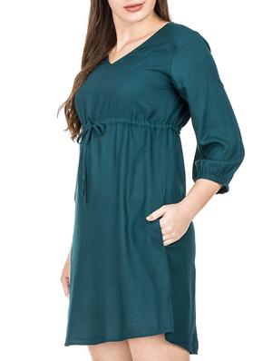 draw string detail dress - 15398518 - Standard Image - 2