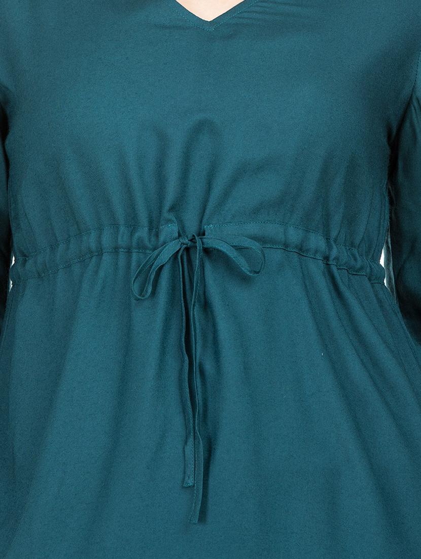draw string detail dress - 15398518 - Zoom Image - 5