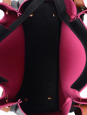 black leatherette (pu) combo totes - 15398861 - Standard Image - 4