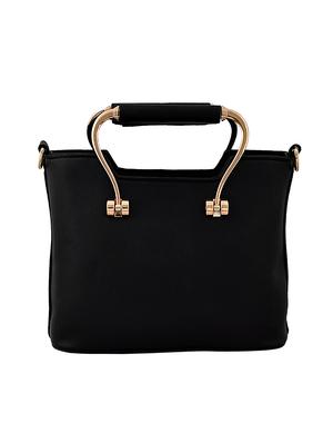 black leatherette (pu) regular sling bag - 15398875 - Standard Image - 2