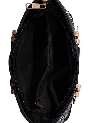black leatherette (pu) regular sling bag - 15398875 - Standard Image - 3