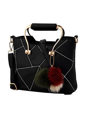 black leatherette (pu) regular sling bag - 15398875 - Standard Image - 4