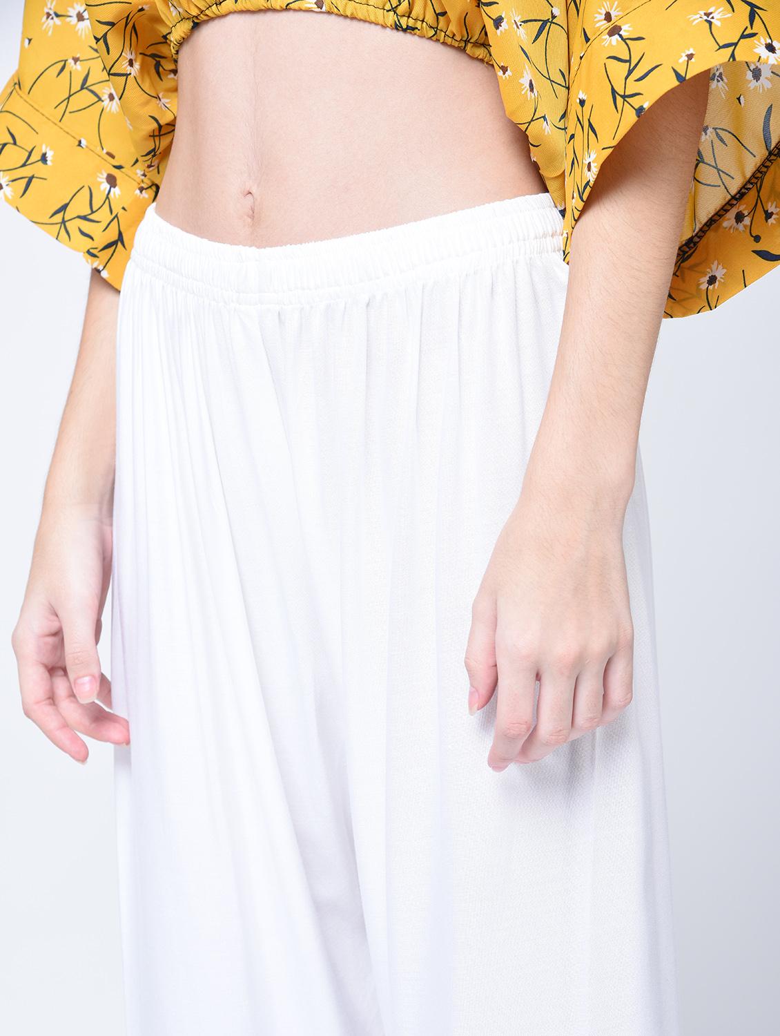 crochet detail straight palazzo - 15399041 - Zoom Image - 2