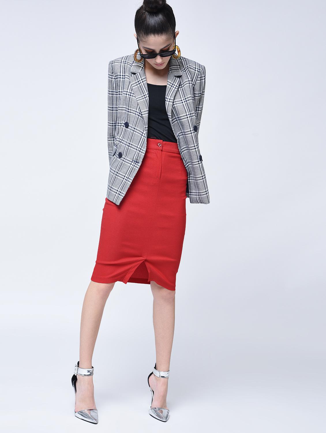 high waist pencil skirt - 15399048 - Zoom Image - 4