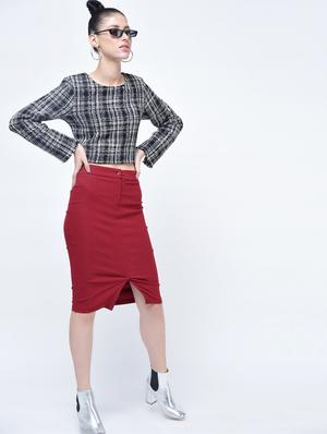 high waist pencil skirt - 15399049 - Standard Image - 3