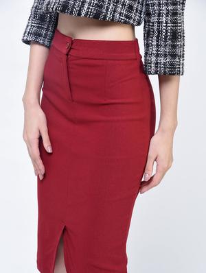 high waist pencil skirt - 15399049 - Standard Image - 4