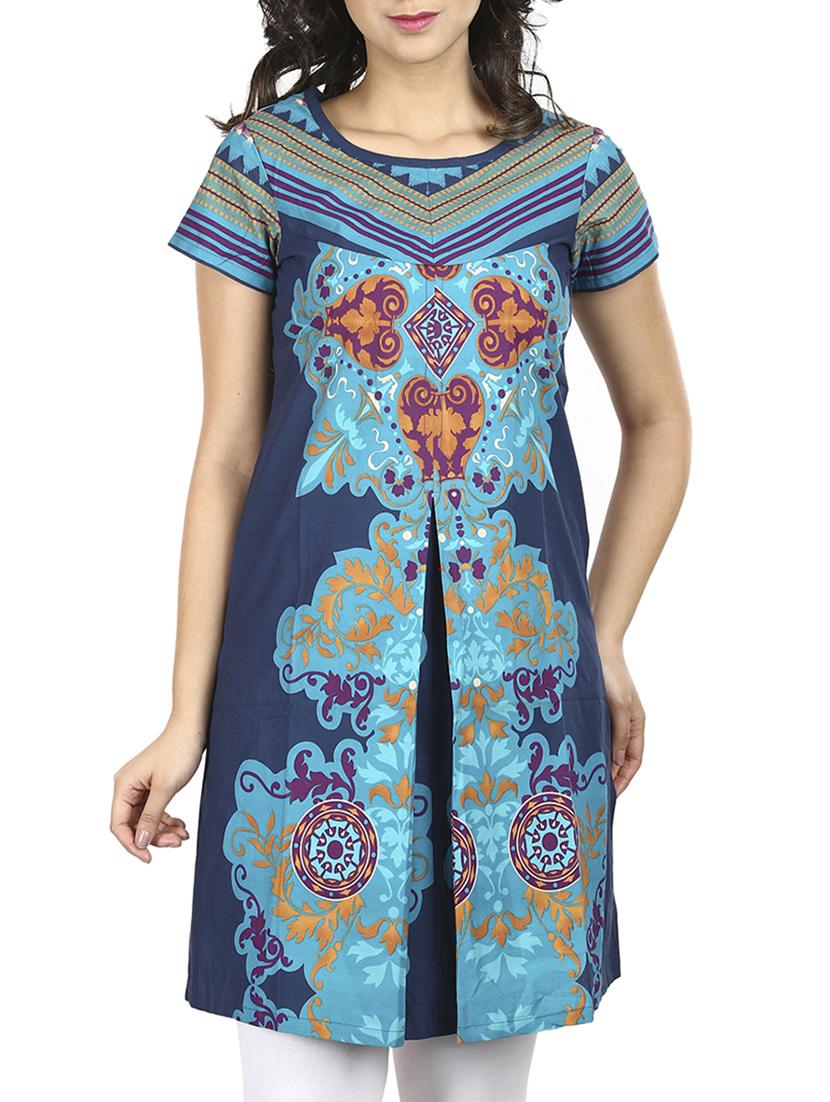 straight printed kurta - 15399446 - Zoom Image - 1