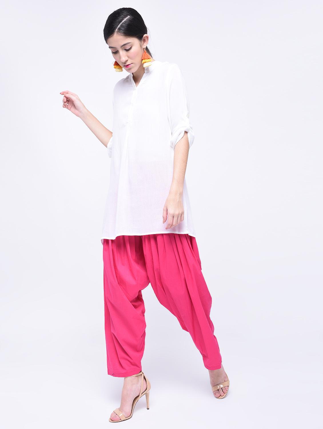 fuchsia regular salwar - 15399478 - Zoom Image - 4
