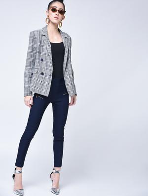 high waist zipper detail jegging - 15399485 - Standard Image - 4