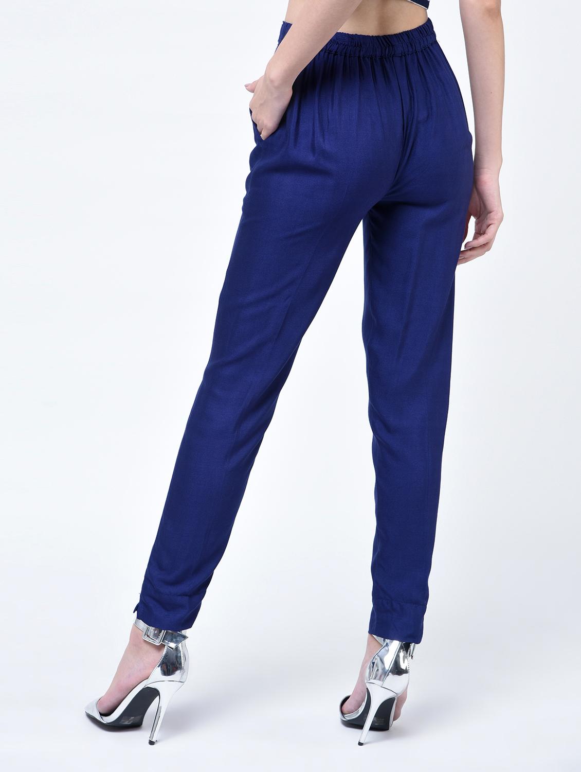 bow detail pleated trouser - 15399491 - Zoom Image - 2