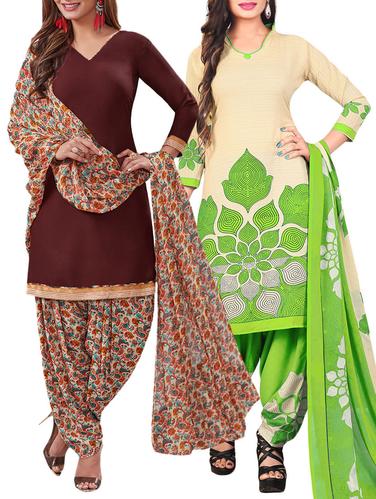 multi synthetic suit combos unstitched - 15401023 - Very Small Image - 1