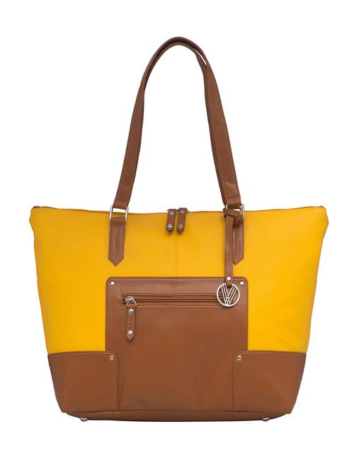 yellow leatherette (pu) regular sling bag - 15401375 - Standard Image - 1