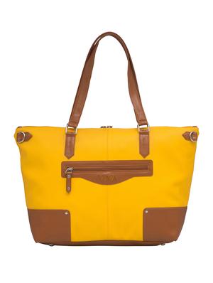 yellow leatherette (pu) regular sling bag - 15401375 - Standard Image - 2