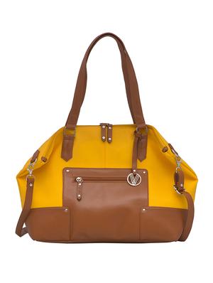 yellow leatherette (pu) regular sling bag - 15401375 - Standard Image - 4