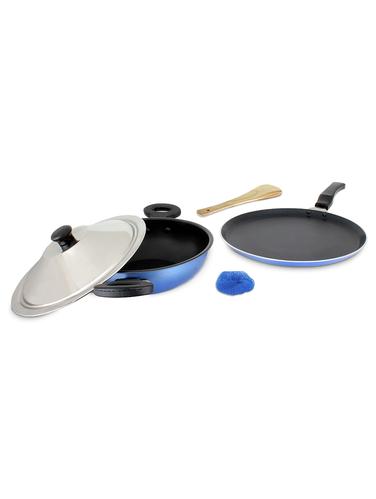 3PC NON STICK INDUCTION COOKWARE SET - 15401448 - Very Small Image - 1