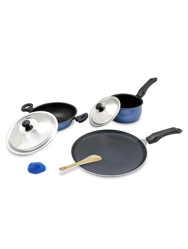 5PC NON STICK INDUCTION COOKWARE SET - 15401461 - Very Small Image - 1