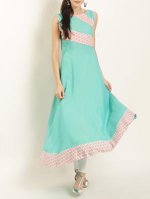Flared printed kurta - 15402315 - Standard Image - 1
