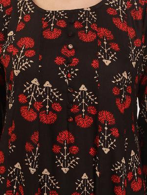 flared printed kurta - 15402320 - Standard Image - 4