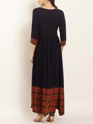 flared printed kurta - 15402325 - Standard Image - 3