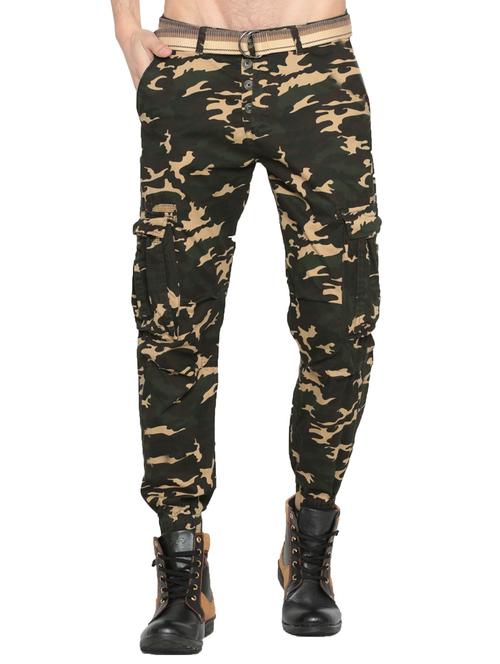 green cotton joggers - 15402474 - Standard Image - 1