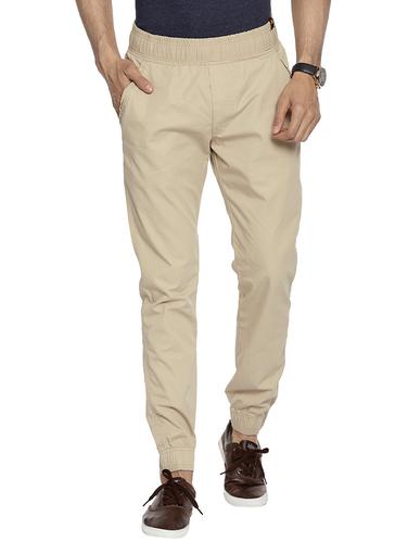 beige cotton jogger - 15402530 - Very Small Image - 1