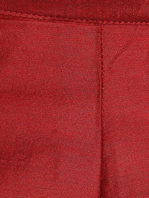 brown silk blend straight tapered pant - 15406160 - Standard Image - 4