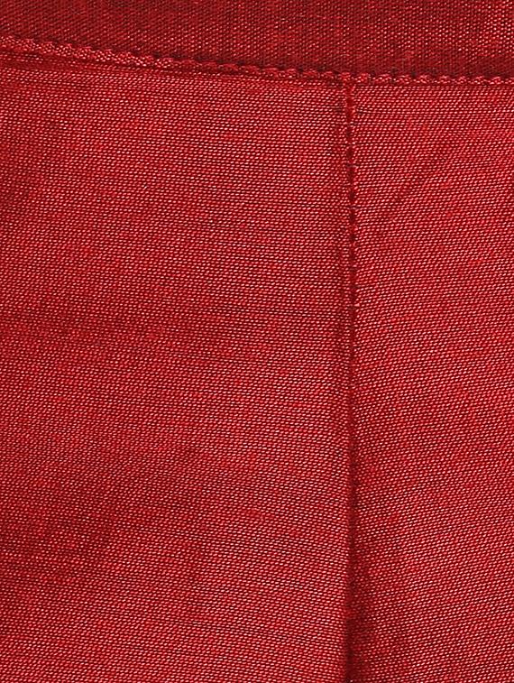 brown silk blend straight tapered pant - 15406160 - Zoom Image - 4