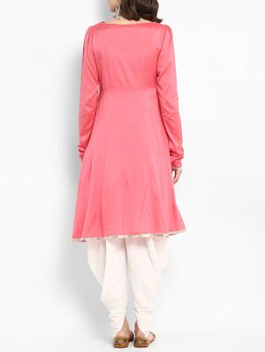 flared pintucks kurta - 15406174 - Standard Image - 3
