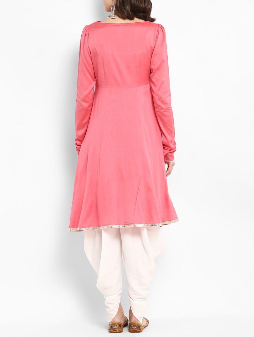 flared pintucks kurta - 15406174 - Zoom Image - 3